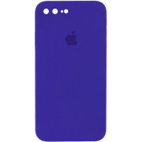 Силиконовый чехол Silicone Case Square Full Camera Protective (AA) для Apple iPhone 7 plus/8 plus (5.5) - Фиолетовый / Ultra Violet