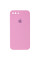 Силиконовый чехол Silicone Case Square Full Camera Protective (AA) для Apple iPhone 7 plus/8 plus (5.5) - Розовый / Light pink - фото