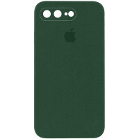 Силиконовый чехол Silicone Case Square Full Camera Protective (AA) для Apple iPhone 7 plus/8 plus (5.5) - Зеленый / Cyprus Green