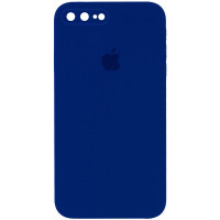 Силиконовый чехол Silicone Case Square Full Camera Protective (AA) для Apple iPhone 7 plus/8 plus (5.5) - Синий / Deep navy