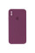Силіконовий чохол Silicone Case Square Full Camera Protective (AA) для Apple iPhone X / XS (5.8) - Бордовий / Maroon - фото