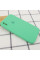 Силіконовий чохол Silicone Case Square Full Camera Protective (AA) для Apple iPhone X / XS (5.8) - Зелений / Spearmint - фото