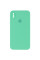 Силіконовий чохол Silicone Case Square Full Camera Protective (AA) для Apple iPhone X / XS (5.8) - Зелений / Spearmint - фото