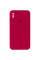 Силіконовий чохол Silicone Case Square Full Camera Protective (AA) для Apple iPhone X / XS (5.8) - Червоний / Rose Red - фото