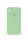 Силіконовий чохол Silicone Case Square Full Camera Protective (AA) для Apple iPhone X / XS (5.8) - М'ятний / Mint - фото