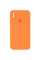 Силіконовий чохол Silicone Case Square Full Camera Protective (AA) для Apple iPhone X / XS (5.8) - Помаранчевий / Papaya - фото