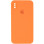 Силіконовий чохол Silicone Case Square Full Camera Protective (AA) для Apple iPhone X / XS (5.8) - Помаранчевий / Papaya