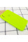 Силіконовий чохол Silicone Case Square Full Camera Protective (AA) для Apple iPhone X / XS (5.8) - Салатовий / Neon green - фото