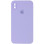 Силіконовий чохол Silicone Case Square Full Camera Protective (AA) для Apple iPhone X / XS (5.8) - Бузковий / Dasheen