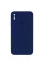 Силіконовий чохол Silicone Case Square Full Camera Protective (AA) для Apple iPhone X / XS (5.8) - Темно-синій / Midnight blue - фото