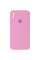 Силіконовий чохол Silicone Case Square Full Camera Protective (AA) для Apple iPhone X / XS (5.8) - Рожевий / Light pink - фото