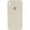 Силіконовий чохол Silicone Case Square Full Camera Protective (AA) для Apple iPhone X / XS (5.8) - Бежевий / Antique White