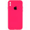 Силіконовий чохол Silicone Case Square Full Camera Protective (AA) для Apple iPhone X / XS (5.8) - Рожевий / Barbie pink