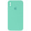 Силіконовий чохол Silicone Case Square Full Camera Protective (AA) для Apple iPhone X / XS (5.8) - Бірюзовий / Turquoise