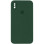 Силіконовий чохол Silicone Case Square Full Camera Protective (AA) для Apple iPhone X / XS (5.8) - Зелений / Cyprus Green