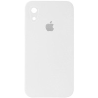 Силиконовый чехол Silicone Case Square Full Camera Protective (AA) для Apple iPhone XR (6.1) - Белый / White