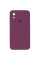 Силіконовий чохол Silicone Case Square Full Camera Protective (AA) для Apple iPhone XR (6.1) - Бордовий / Maroon - фото