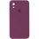 Силіконовий чохол Silicone Case Square Full Camera Protective (AA) для Apple iPhone XR (6.1) - Бордовий / Maroon