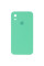 Силіконовий чохол Silicone Case Square Full Camera Protective (AA) для Apple iPhone XR (6.1) - Зелений / Spearmint - фото