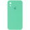 Силіконовий чохол Silicone Case Square Full Camera Protective (AA) для Apple iPhone XR (6.1) - Зелений / Spearmint
