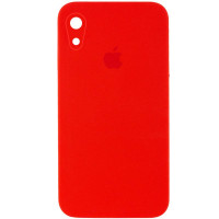 Силиконовый чехол Silicone Case Square Full Camera Protective (AA) для Apple iPhone XR (6.1) - Красный / Red