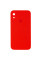 Силиконовый чехол Silicone Case Square Full Camera Protective (AA) для Apple iPhone XR (6.1) - Красный / Red - фото