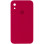 Силіконовий чохол Silicone Case Square Full Camera Protective (AA) для Apple iPhone XR (6.1) - Червоний / Rose Red