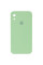 Силіконовий чохол Silicone Case Square Full Camera Protective (AA) для Apple iPhone XR (6.1) - М'ятний / Mint - фото