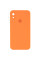 Силіконовий чохол Silicone Case Square Full Camera Protective (AA) для Apple iPhone XR (6.1) - Помаранчевий / Papaya - фото