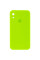 Силіконовий чохол Silicone Case Square Full Camera Protective (AA) для Apple iPhone XR (6.1) - Салатовий / Neon green - фото