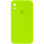 Силіконовий чохол Silicone Case Square Full Camera Protective (AA) для Apple iPhone XR (6.1) - Салатовий / Neon green