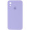 Силіконовий чохол Silicone Case Square Full Camera Protective (AA) для Apple iPhone XR (6.1) - Бузковий / Dasheen