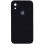 Силіконовий чохол Silicone Case Square Full Camera Protective (AA) для Apple iPhone XR (6.1) - Чорний / Black