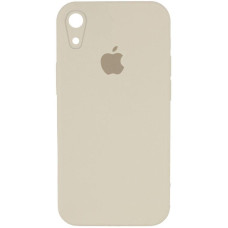 Силиконовый чехол Silicone Case Square Full Camera Protective (AA) для Apple iPhone XR (6.1) - Бежевый / Antique White