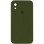 Силіконовий чохол Silicone Case Square Full Camera Protective (AA) для Apple iPhone XR (6.1) - Зелений / Dark Olive