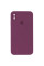 Силіконовий чохол Silicone Case Square Full Camera Protective (AA) для Apple iPhone XS Max (6.5) - Бордовий / Maroon - фото