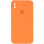 Силіконовий чохол Silicone Case Square Full Camera Protective (AA) для Apple iPhone XS Max (6.5) - Помаранчевий / Papaya