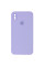 Силіконовий чохол Silicone Case Square Full Camera Protective (AA) для Apple iPhone XS Max (6.5) - Бузковий / Dasheen - фото