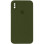 Силіконовий чохол Silicone Case Square Full Camera Protective (AA) для Apple iPhone XS Max (6.5) - Зелений / Dark Olive