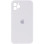 Силіконовий чохол Silicone Case Square Full Camera Protective (AA) для Apple iPhone 11 Pro (5.8) - Білий / White
