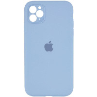Силіконовий чохол Silicone Case Square Full Camera Protective (AA) для Apple iPhone 11 Pro (5.8) - Блакитний / Lilac Blue