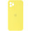 Силіконовий чохол Silicone Case Square Full Camera Protective (AA) для Apple iPhone 11 Pro (5.8) - Жовтий / Yellow