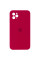 Силіконовий чохол Silicone Case Square Full Camera Protective (AA) для Apple iPhone 11 Pro (5.8) - Червоний / Rose Red - фото