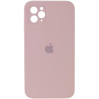 Силіконовий чохол Silicone Case Square Full Camera Protective (AA) для Apple iPhone 11 Pro (5.8) - Рожевий / Pink Sand