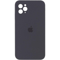 Силіконовий чохол Silicone Case Square Full Camera Protective (AA) для Apple iPhone 11 Pro (5.8) - Сірий / Dark Gray