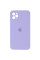 Силіконовий чохол Silicone Case Square Full Camera Protective (AA) для Apple iPhone 11 Pro (5.8) - Бузковий / Dasheen - фото