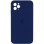 Силіконовий чохол Silicone Case Square Full Camera Protective (AA) для Apple iPhone 11 Pro (5.8) - Темно-синій / Midnight blue
