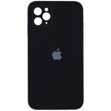 Силіконовий чохол Silicone Case Square Full Camera Protective (AA) для Apple iPhone 11 Pro (5.8) - Чорний / Black