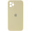 Силіконовий чохол Silicone Case Square Full Camera Protective (AA) для Apple iPhone 11 Pro (5.8) - Жовтий / Mellow Yellow