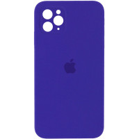 Силіконовий чохол Silicone Case Square Full Camera Protective (AA) для Apple iPhone 11 Pro (5.8) - Фіолетовий / Ultra Violet